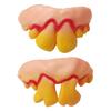 10Pcs Funny Vampire Zombie Denture Teeth Halloween Cosplay Costume Trick Toys
