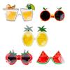 Summer Party Pineapple Strawberry Glasses Fruit Shape Glasses Tropical Pineapple Sunglasses Birthday Party Supplies Toys