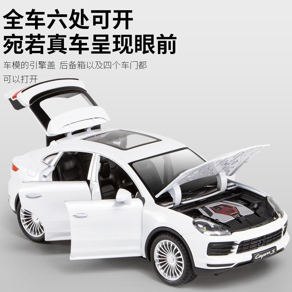 1:24 Cayenne S SUV Литой Модель Автомобиля Литье под Давлением Металлические Игрушечные Машинки Модель Автомобиля Симуляция Звук Свет Коллекция Подарок