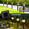 2pcs Solar-Powered LED Pathway Lights - Outdoor Garden & Lawn Decor, Warm Yellow Glow, Landscaping, Solar Garden Lights