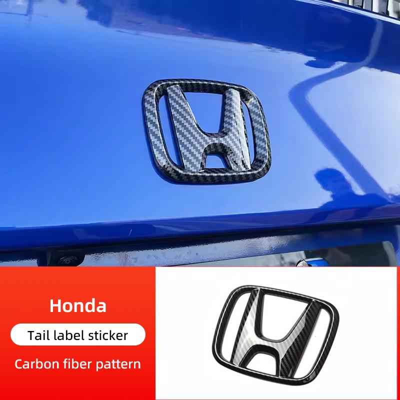 ABS Car Logo Auto Front Grille Emblem Trunk Sticker Accessories For Honda Civic Type-R Accord 8th 9th 9.5th 10th 11th Generation