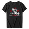 Summer Valentine's Day Large T-shirt Love Arrow English Letter Printed Couple's Wear Pure Cotton Short Sleeve Loose Round Neck T-Shirts Unisex