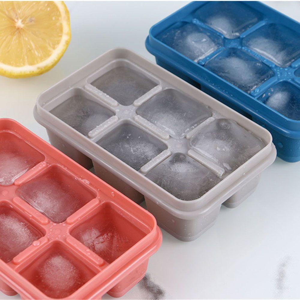Чиллер Быстрое Охлаждение Гаджет Мягкая Силиконовая Форма Охлаждение Напитков С Крышкой Форма для Льда 6 Ячеек