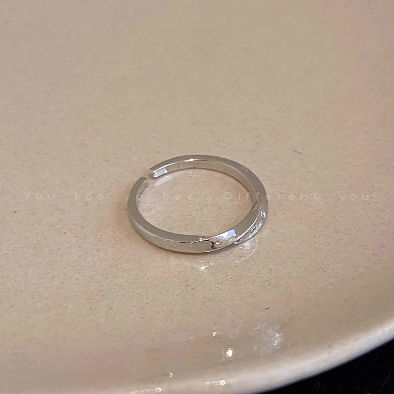 Комплект колец Love с корейским цирконием — роскошные простые кольца для универсального стиля