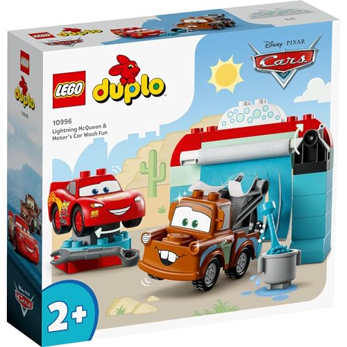 Игрушка LEGO DUPLO «Мойка для машин Молния Маквин и Мэтр», отличный подарок на день рождения, Рождество, а также развивающая игрушка для мальчиков и девочек от 18 месяцев, 2 лет