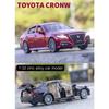 1/32 Toyota Crown Alloy Luxury Sedan Модель автомобиля Литая металлическая игрушка Высокая имитация Звук и свет Инерционный механизм Коллекционные предметы Подарок детям