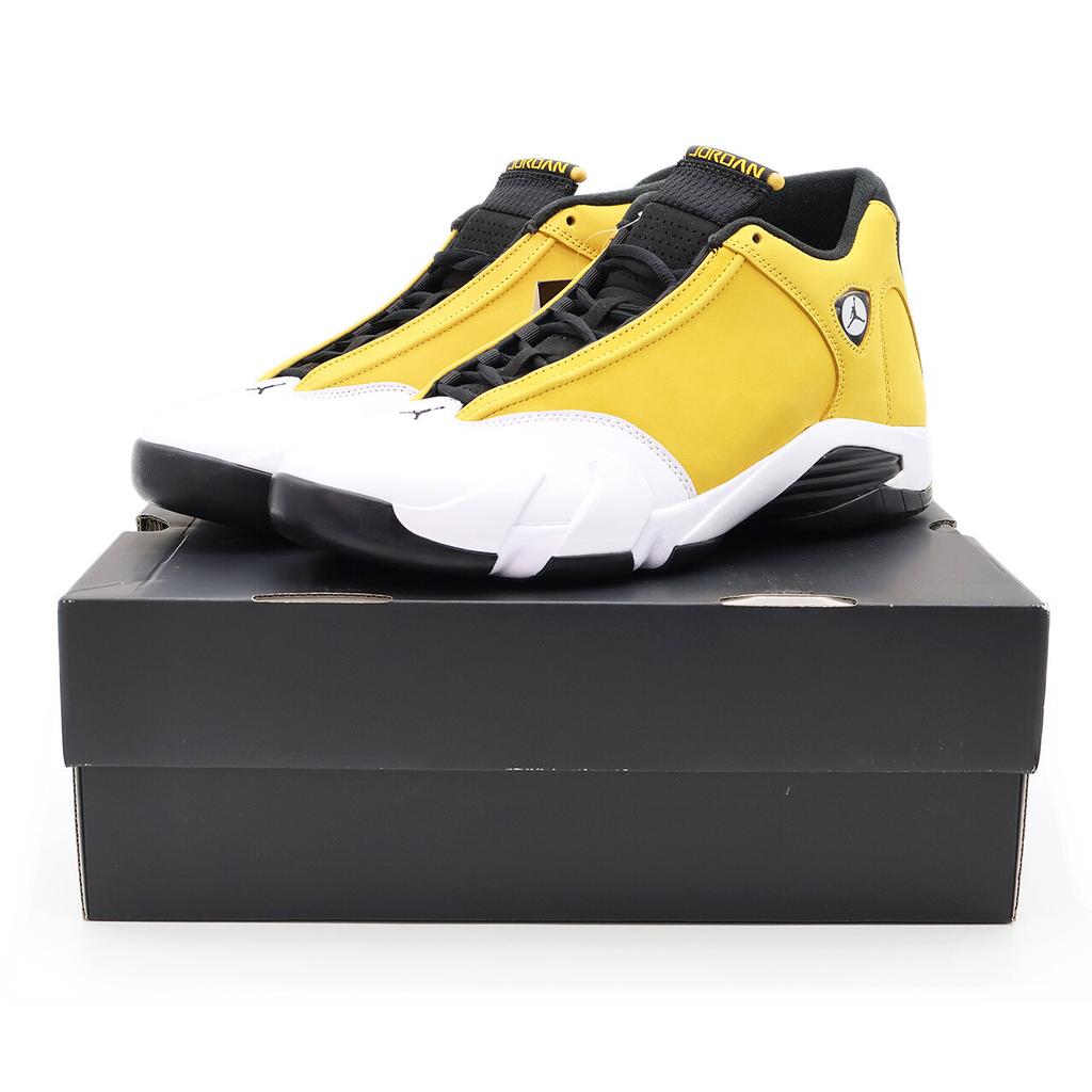 487471-701 Nike Air Jordan 14 Retro Светлый имбирь Черный Белый (Мужской)