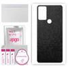apgo Protective Skin Sticker for the back compatible with TCL 306, Wrap Film, Foil, Vinyl - Pattern Black Honeycomb