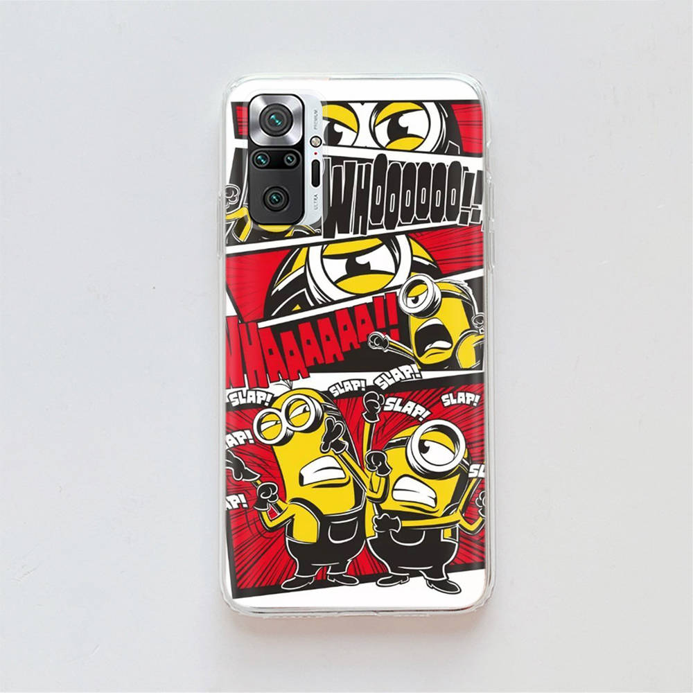 Прозрачный чехол для Samsung A04 A14 A23 A34 A54 M23 M33 M52 M53 Realme Narzo 50 50I 50a Prime C35 C55 C30S 10 9 Pro M-76 Милые миньоны