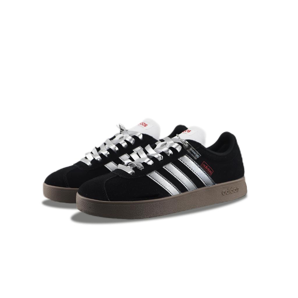 Adidas Neo VL Court 2.0 Low top Skateboard Shoes Unisex Black Silver JS3004(Team129-)