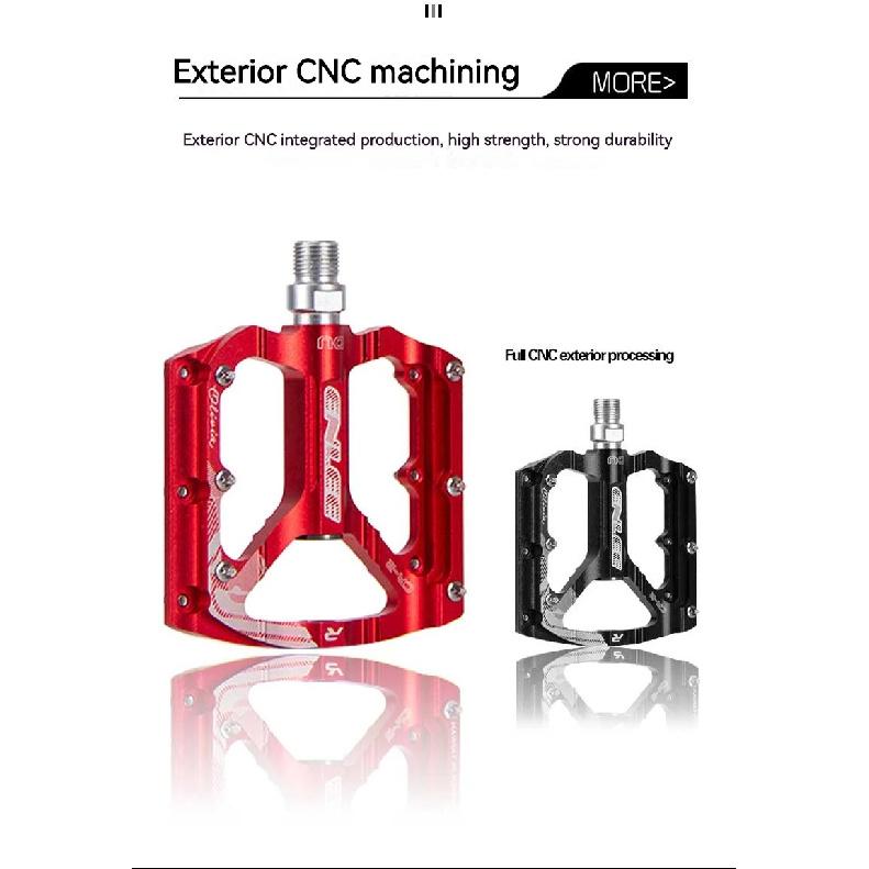 ENLEE Велосипедные Педали Цельные CNC Алюминиевый Сплав Ультралегкие Герметичные Подшипники BMX Mtb Велосипедные Педали Аксессуары