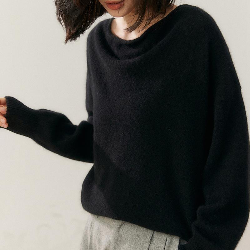 Женский свитер Qinghe 100% чистый кашемир - Ультрамягкий роскошный зимний пуловер