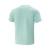 Li Ning Running Series Versatile Round Neck Letter Comfortable Simple Quick-Dry Short Sleeve T-Shirt Men Tops Sky-Blue ATSV367-4