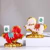 Resin Horse Figurine Chinese Style Zodiac Ornaments Gift New Year Mascot Miniature  Cabinet