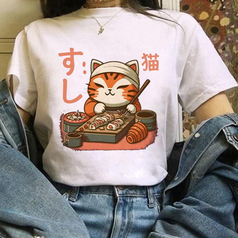 Модная простая универсальная милая стильная футболка с коротким рукавом, модная летняя футболка с мультяшным принтом, модная повседневная белая футболка с коротким рукавом