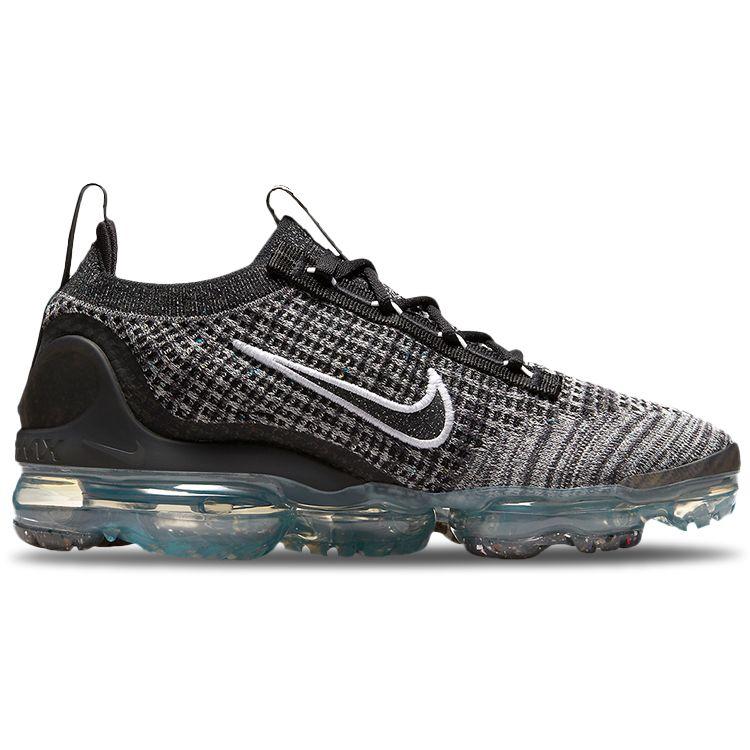 Nike Air VaporMax 2021 Flyknit Oreo Women Sneakers Black Metallic-Silver White DH4088-003