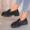 Women Sneakers New Low Top Round Head Loafers Waterproof Soft Leather Sneakers Women Solid Color Versatile Casual Designer Shoes