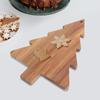 Christmas Tree Shaped Wood Cutting Board for Kitchen, Christmas Tree Wooden Serving Tray