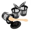6pcs/set Reusable K CUP Compatible with Keuri Coffee Filter with Lid and 2 Spoons Household Kitchen Coffeeware Easy To Clean
