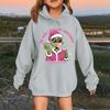 Children's Fashionable Casual Long-sleeved Loose Christmas Print Pullover Hooded Sweatshirt