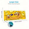 CatDog Print  Cushion Non-slip Laptop Tablet Big Mousepad XXL Mat Mini PC Playmat With Lock edge