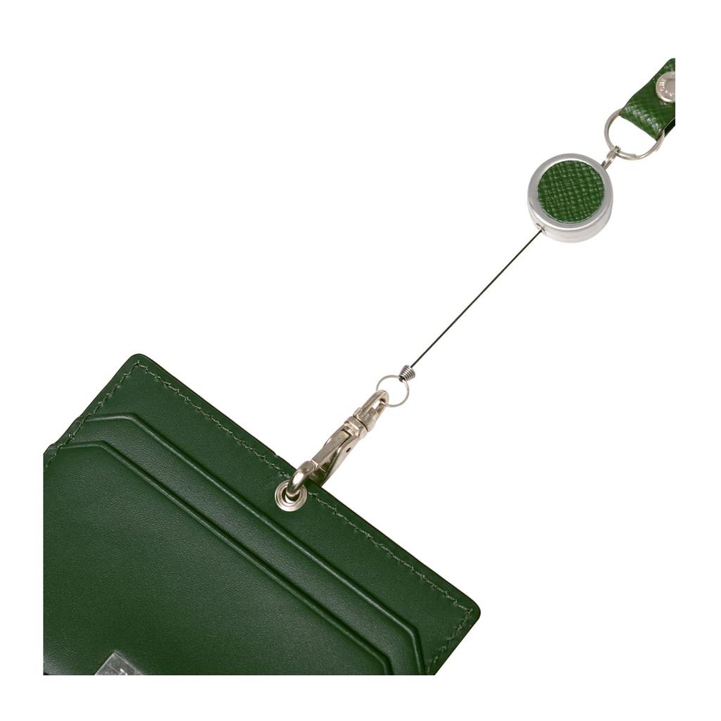 ID Card Case ID Card Holder Name Holder Pass Case Genuine Leather 729628 Panama Card Case Card Holder Name Tag Holder Employee ID Reel Cowhide Italian