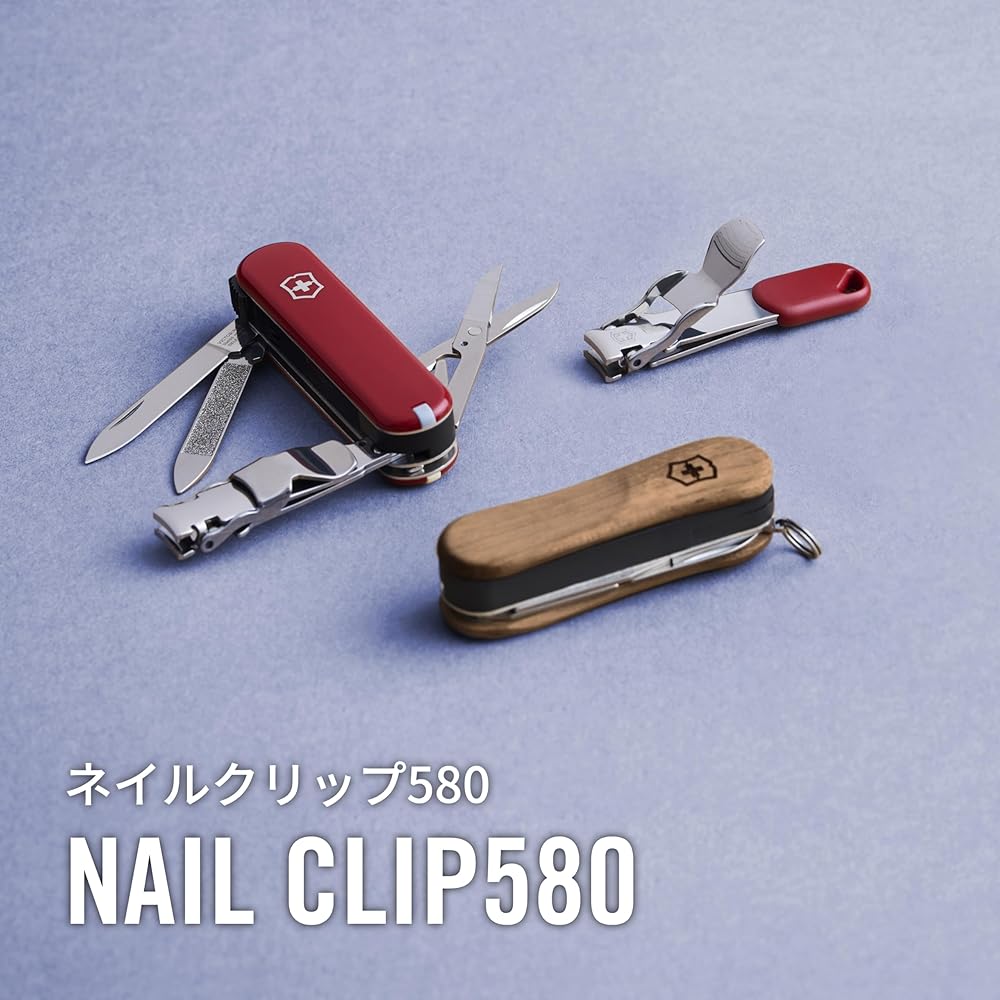 Victorinox Кусачки для ногтей 580 Полупрозрачный красный Нержавеющая сталь Кусачки для ногтей с 8 функциями и пилочкой для ногтей Универсальный инструмент