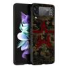 Камуфляжная Военная Армейская Чехол-Бампер Для Samsung Galaxy Z Flip 6 5 4 3 Корпус Для Samsung Z Flip3 Flip4 Flip5 Жесткий PC Чехол
