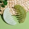 1 Pcs New Jade Meridian Ten-tooth Massage Comb Wide-Tooth Comb Head Massage GuaSha Wide Toothed Comb Hair Care Tool