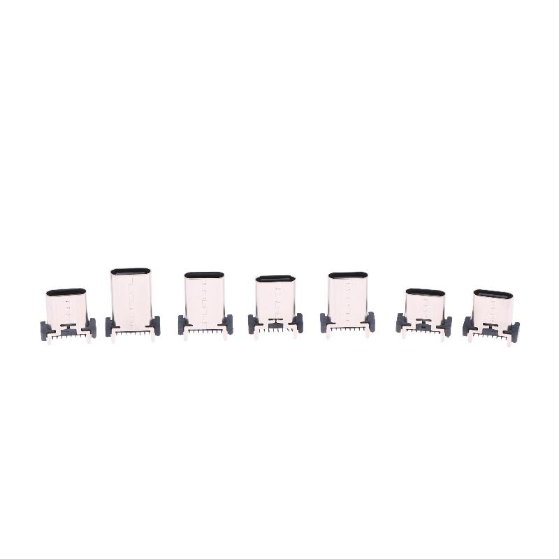 Разъем USB Type C Female 16-контактный, 180 градусов, для промышленных устройств, DIY сборки