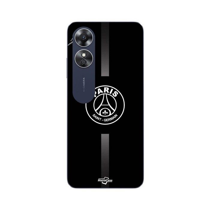 Coque pour Oppo A17 psg logo jordan gris fond noir