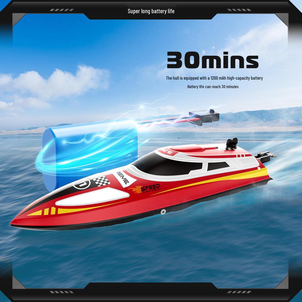 Customized Children's Educational Remote-Controlled Speedboat Toy - Popular Electric Boat for Outdoor Play