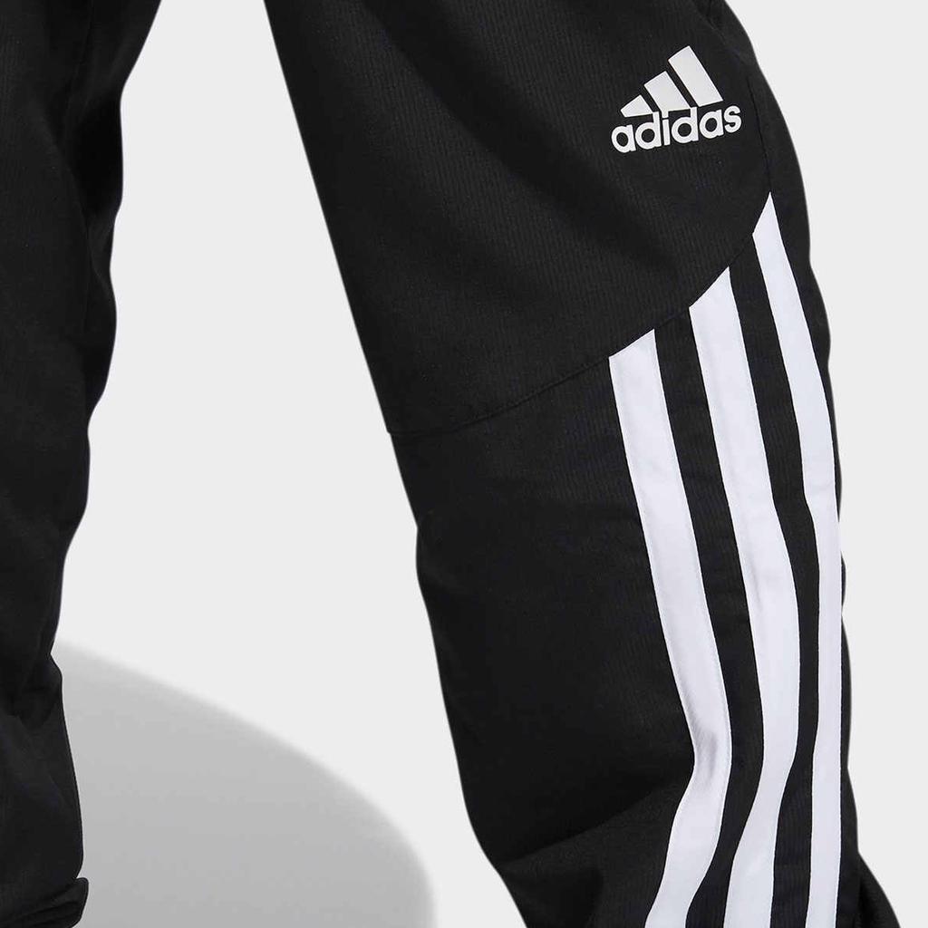 Adidas Удобные дышащие спортивные брюки с манжетами в стиле ретро, длинные трикотажные спортивные брюки для мужчин, черные GH6688