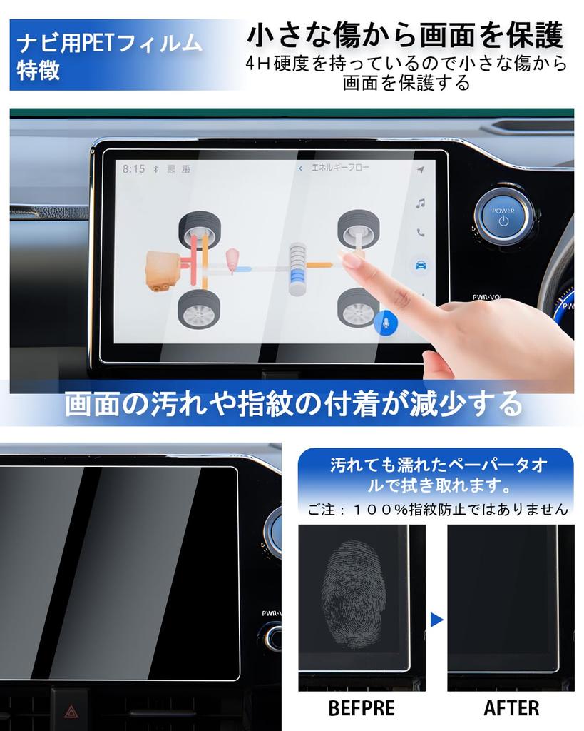 LANTU для Toyota New Noah Voxy 90 серии Пленка для дисплея заднего сиденья Навигационная стеклянная пленка Монитор заднего сиденья OLED Дисплей заднего сиденья Защитная пленка Отпечаток пальца