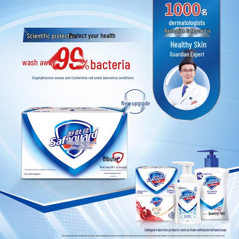 Мыло-брусок Safeguard Мятная Ледяная Свежесть 100 г