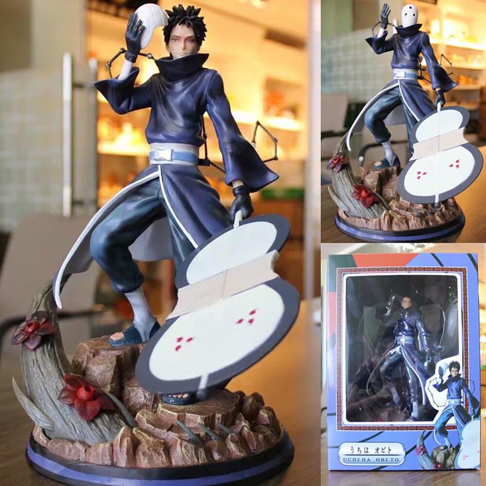 Naruto Shippuden Anime Gk Action Figure Model Uchiha Obito Tobi Pvc 31cm Statue Collectible Toy