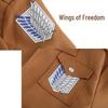 Атака титанов Survey Corps Wings of Freedom унисекс косплей куртка (Маленький)