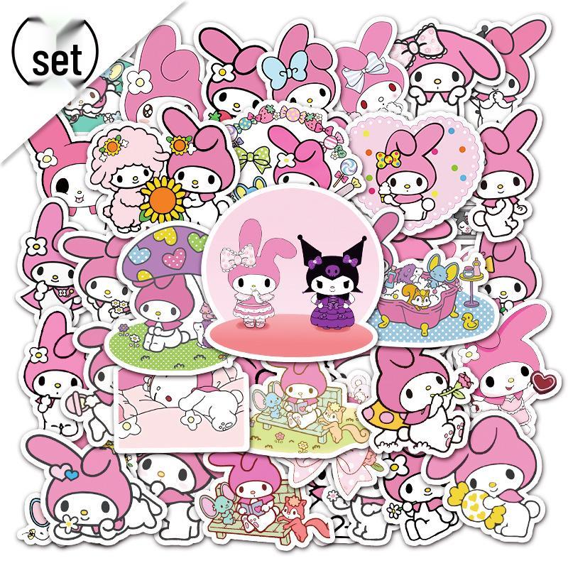 50 граффити-стикеров Sanrio My Melody для блокнотов, самокатов и телефонов