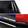 Car Performance Side Skirt Carbon Fiber Decal Stickers Sport Badge for BMW