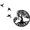 Wall Decoration - 2 Art - Tree of Life - Black Metal - 28CM - Contemporary Design