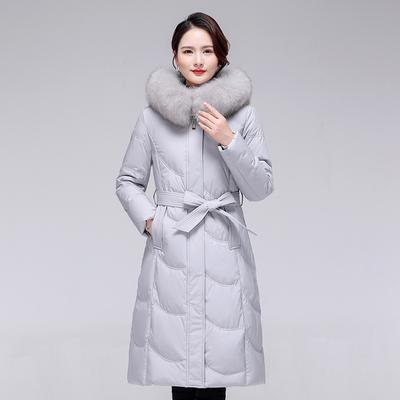 Зимняя новая средняя и длинная одежда для женщин среднего и пожилого возраста, тонкое и утолщенное пальто большого размера