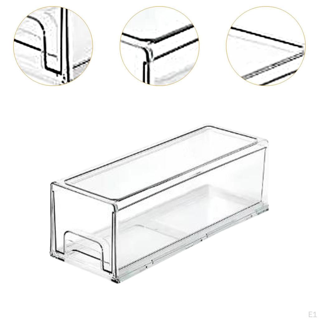 Прозрачный складной ящик для хранения игрушек, органайзер для полок шкафа