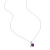 Stunning Silver Earring Ring Necklace for Women & Girls Natural Amethyst February Birthstone Jewelry Proposal Dating Love Gift