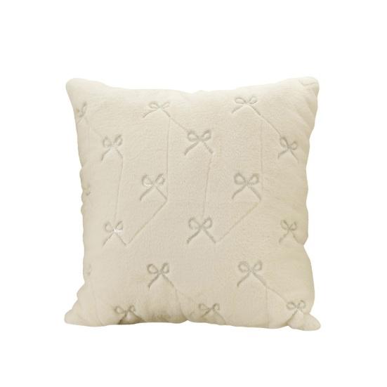 Наволочка декоративная с узором бантика, скрытой молнией, устойчивая к сминанию, на подушку для спальни, гостиной, дивана, домашний декор