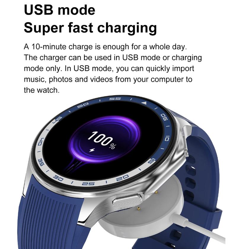 2025 Новые мужские бизнес-часы Часы X 4G Большой объем памяти Воспроизведение видео Смарт-часы Спорт Фитнес Водонепроницаемые часы