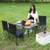 Outdoor Folding Table Foldable Travel Desks Portable Camping Barbecue Table with Net Bags Walking Tour Lightweight Picnic Tables