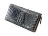 Длинный кошелек Godin Crocodile на круговой молнии, мужской, SPCW8035cp, черный