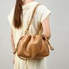Drawstring Bag Chain Pleated Cloud Bag Crossbody Portable Commuter Premium Leather Shoulder Bag