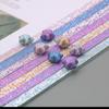 Glitter Origami Wishing Stars: Handmade Five-Pointed Colored Paper for Star Folding with Optional Colors