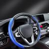 Универсальный чехол из углеродного волокна для автомобильного рулевого колеса, нескользящий автомобильный чехол для интерьера